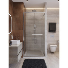 Душевая дверь Cezares LUX-B-FS-11-110-C-CR, 110х195, профиль хром, стекло прозрачное