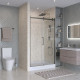 Душевая дверь шириной 131см BelBagno MARINO-2-BF-1-130-C-CR профиль хром, стекло прозрачное Душевая дверь шириной 131см BelBagno MARINO-2-BF-1-130-C-CR профиль хром, стекло прозрачное