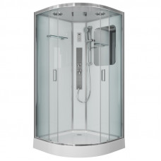 Душевая кабина Niagara Premium NG-6002-01G (100х100х210) низкий поддон(16 см),стекло прозрачное,4 места