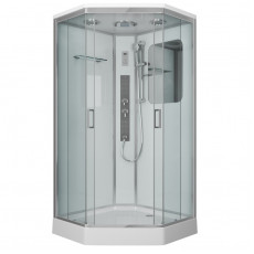 Душевая кабина Niagara Premium NG-6002-01GD (100х100х220) низкий поддон(16 см),стекло прозрачное,4 места
