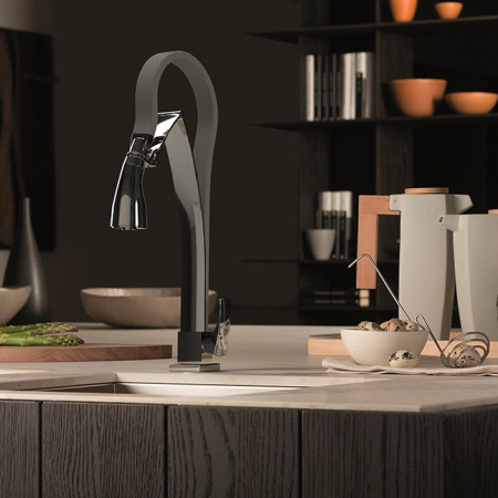 HKCR557TK, хром CROMO3 Смеситель для кухни Paini Hybrid механический HKCR557TK, хром CROMO3 Смеситель для кухни Paini Hybrid механический