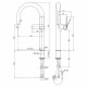09CR591B, хром CROMO3 Смеситель для кухни Paini Nove выдвижной излив 09CR591B 09CR591B, хром CROMO3 Смеситель для кухни Paini Nove выдвижной излив 09CR591B