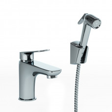 Смеситель для раковины низкий хром LACR205/574 Laguna с гигиеническим душем Paini