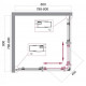 Душевой уголок BelBagno UNO-195-A-2-80-P-Cr Душевой уголок BelBagno UNO-195-A-2-80-P-Cr