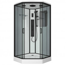 Душевая кабина Niagara Premium NG-6901-01GD BLACK (90х90х220) низкий поддон(16см),черный,стекло тонированное,4 места
