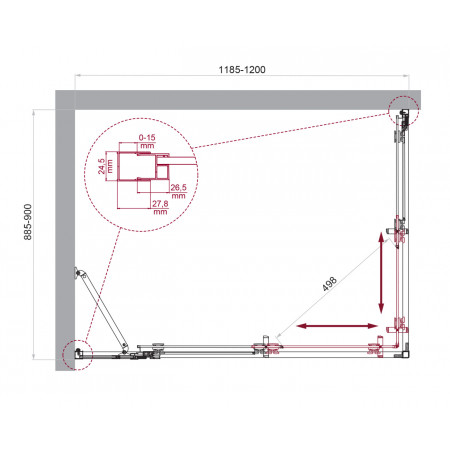 Душевой уголок BelBagno LUCE-AH-21-120/90-C-Cr Душевой уголок BelBagno LUCE-AH-21-120/90-C-Cr
