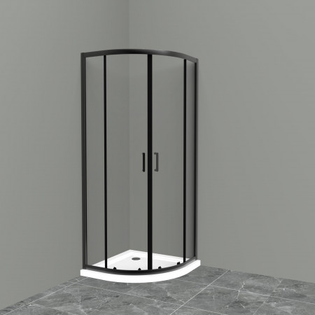 Душевой уголок BelBagno UNO-195-R-2-90-C-NERO Душевой уголок BelBagno UNO-195-R-2-90-C-NERO