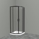 Душевой уголок BelBagno UNO-195-R-2-90-C-NERO Душевой уголок BelBagno UNO-195-R-2-90-C-NERO