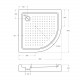 Акриловый поддон 90х90 Cezares TRAY-A-R-90-550-15-W-W0 без сифона Акриловый поддон 90х90 Cezares TRAY-A-R-90-550-15-W-W0 без сифона