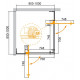 Душевой уголок Cezares SLIDER-A-2-90/100-C-NERO Душевой уголок Cezares SLIDER-A-2-90/100-C-NERO