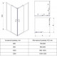 Душевой угол Veconi Rovigo RV14-11080-01-C5 (1100x800x1950) чёрный, стекло прозрачное