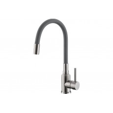 Смеситель для кухни ALVEUS Genesis FLEXA grey SAT