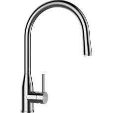 Смеситель (Schock) Kavus-D, Cristalite, выдвижной излив, массив стали