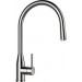 Смеситель (Schock) Kavus-D, Cristalite, выдвижной излив, массив стали