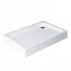 Акриловый поддон 100х80 правосторонний BelBagno TRAY-BB-AH-100/80-15-W-R с сифоном