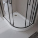 Акриловый поддон 120х80 левосторонний BelBagno TRAY-BB-RH-120/80-550-15-W-L с сифоном