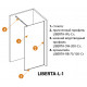 Душевая перегородка Cezares LIBERTA-L-1-140-C-Cr Душевая перегородка Cezares LIBERTA-L-1-140-C-Cr