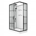 Душевая кабина Niagara Standart ST120/80/15QL/KL/BKT (120х80х225) низкий поддон(15см),черный,стекло прозрачное,3 места