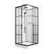 Душевая кабина Niagara Standart ST90/15QL/KL/BKT (90х90х225) низкий поддон(15см),черный,стекло прозрачное,3 места