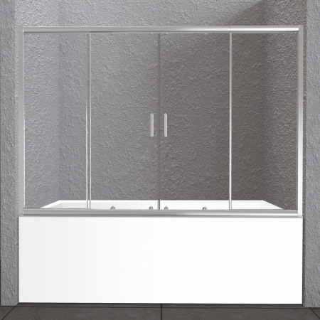 Шторка на ванну BelBagno UNIQUE-VF-2-150/180-140-C-Cr Шторка на ванну BelBagno UNIQUE-VF-2-150/180-140-C-Cr