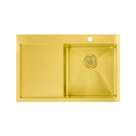 Мойка нерж. сталь Seaman Eco Marino SMV-780L-GS (Gold Satin) крыло слева Мойка нерж. сталь Seaman Eco Marino SMV-780L-GS (Gold Satin) крыло слева