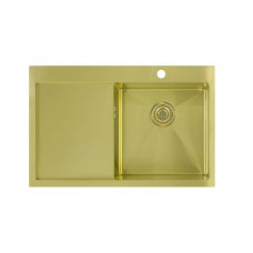 Мойка нерж. сталь Seaman Eco Marino SMV-780L-LG (Light Gold) крыло слева