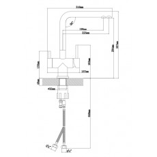 Смеситель АРЕС FL антрацит (ARES FL, Anthracite)