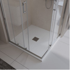 Поддон из искусственного мрамора Belbagno TRAY-MR-UNO-A-80-35-W-CR