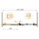 Дверь в проём Cezares STYLUS-SOFT-BF-1-120-C-Cr Дверь в проём Cezares STYLUS-SOFT-BF-1-120-C-Cr
