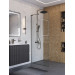 Душевая перегородка BelBagno UNO-L-1-TB-80-C-GM профиль оружейная сталь, стекло прозрачное