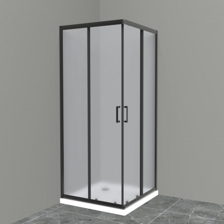 Душевой уголок BelBagno UNO-195-A-2-90-P-NERO Душевой уголок BelBagno UNO-195-A-2-90-P-NERO