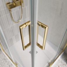Душевой уголок BelBagno LUCE-A-2-90-C-ORO
