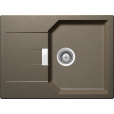 Мойка кварцевая Schock Manhattan 45 D Cristalite клап.автомат 690x510 альпака