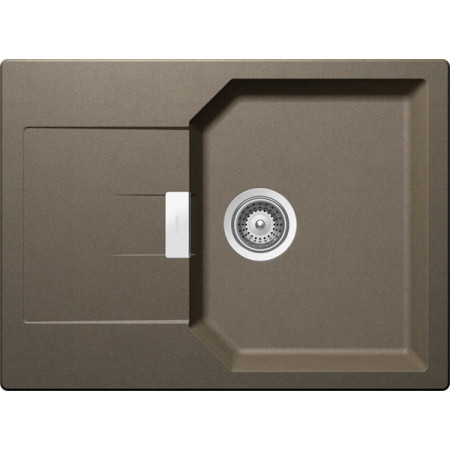 Мойка кварцевая Schock Manhattan 45 D Cristalite клап.автомат 690x510 альпака