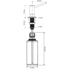 Дозатор для мыла Alveus RSF (нержавеющая сталь) 05 L МСП (распродажа)