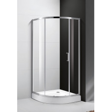 Душевой уголок Cezares MOLVENO-R-1-100-C-Cr-IV, 100х100х195, профиль хром, стекло прозрачное