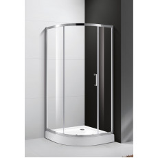 Душевой уголок Cezares MOLVENO-R-1-100-C-Cr-IV, 100х100х195, профиль хром, стекло прозрачное