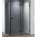 Душевой уголок Cezares BELLAGIO-AH-1-140/80-C-NERO, 140х80х197, профиль черный, прозрачное стекло