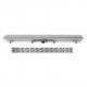 Душевой лоток с решеткой хром V550H Harmony 550 монтаж в пол Veconi