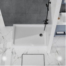 Акриловый поддон 120х90 BelBagno TRAY-BB-AH-120/90-15-W с сифоном