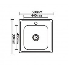 Мойка нерж. сталь Seaman Eco Wien SWT-5050 (Micro-satin *10) 500 x 500