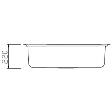 Мойка нерж. сталь Seaman Eco Wien SWT-8050 (Micro-satin *5) 800 x 500