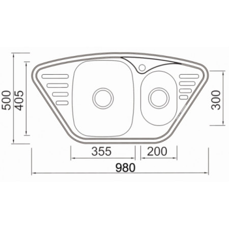 Мойка нерж. сталь Seaman Eco Wien SWT-9850B 980 x 500 Мойка нерж. сталь Seaman Eco Wien SWT-9850B 980 x 500