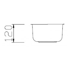 Мойка нерж. сталь Seaman Eco Wien SWU-2232 Под стол 220 x 320