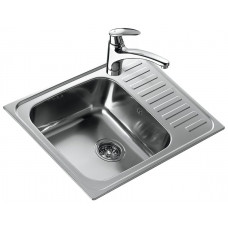 Мойка стальная CLASSIC 1B 1/2D Полированная 650 х 500 Teka