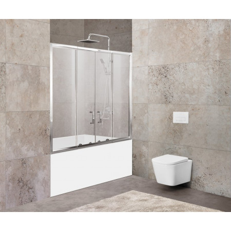 Шторка на ванну BelBagno UNIQUE-VF-2-150/180-140-P-Cr Шторка на ванну BelBagno UNIQUE-VF-2-150/180-140-P-Cr