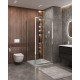 Душевой уголок Cezares MOLVENO-AHF-31-90/80-C-CR-IV, 90х80х195, профиль хром, стекло прозрачное