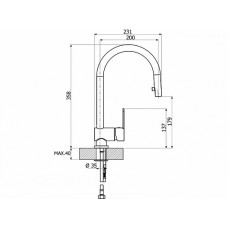 Смеситель для мойки ALVEUS ARC 20-P chr