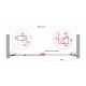 Дверь в проём BelBagno LUCE-BF-1-140-C-Cr Дверь в проём BelBagno LUCE-BF-1-140-C-Cr