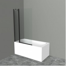 Шторка на ванну BelBagno UNO-V-11-100/150-C-NERO
